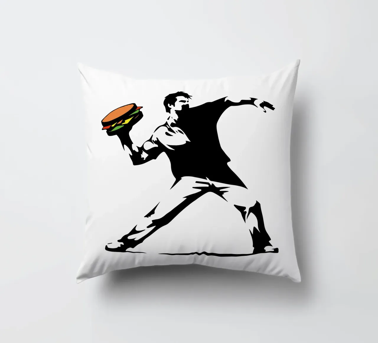 Amburgo Pop Art Burst cuscino da TeeLab