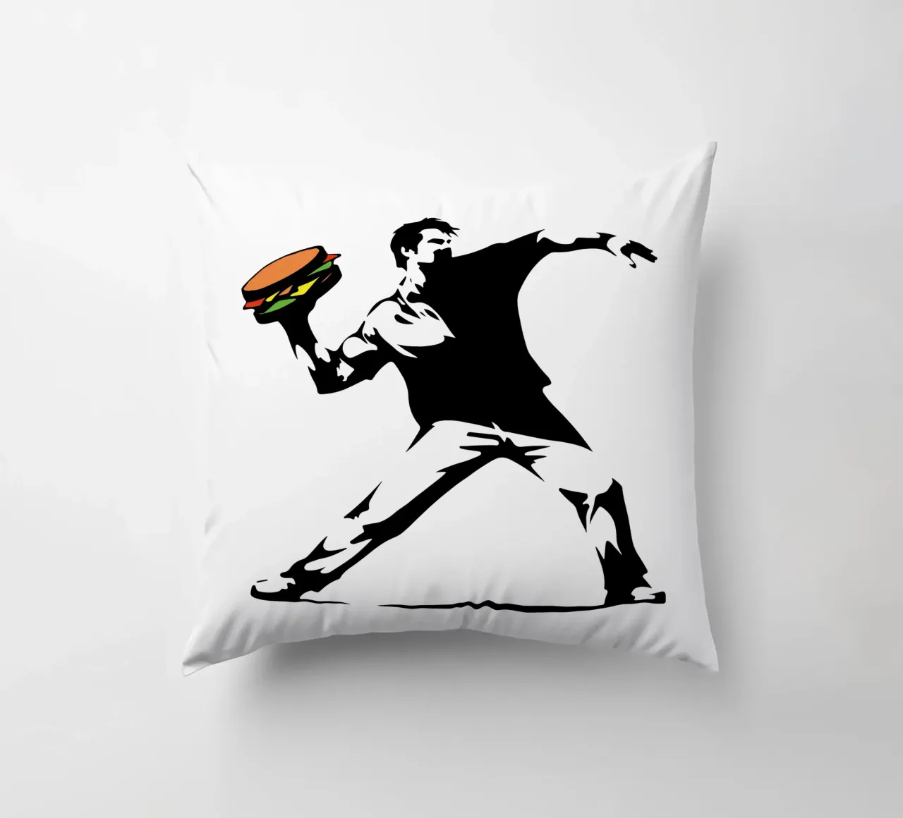 Amburgo Pop Art Burst cuscino da TeeLab