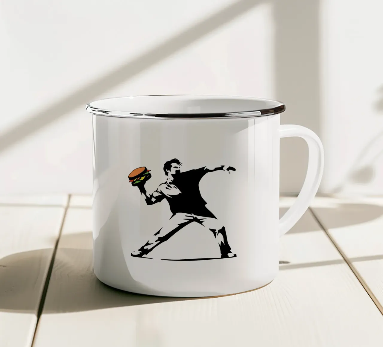 Amburgo Pop Art Burst tazza in smalto da TeeLab