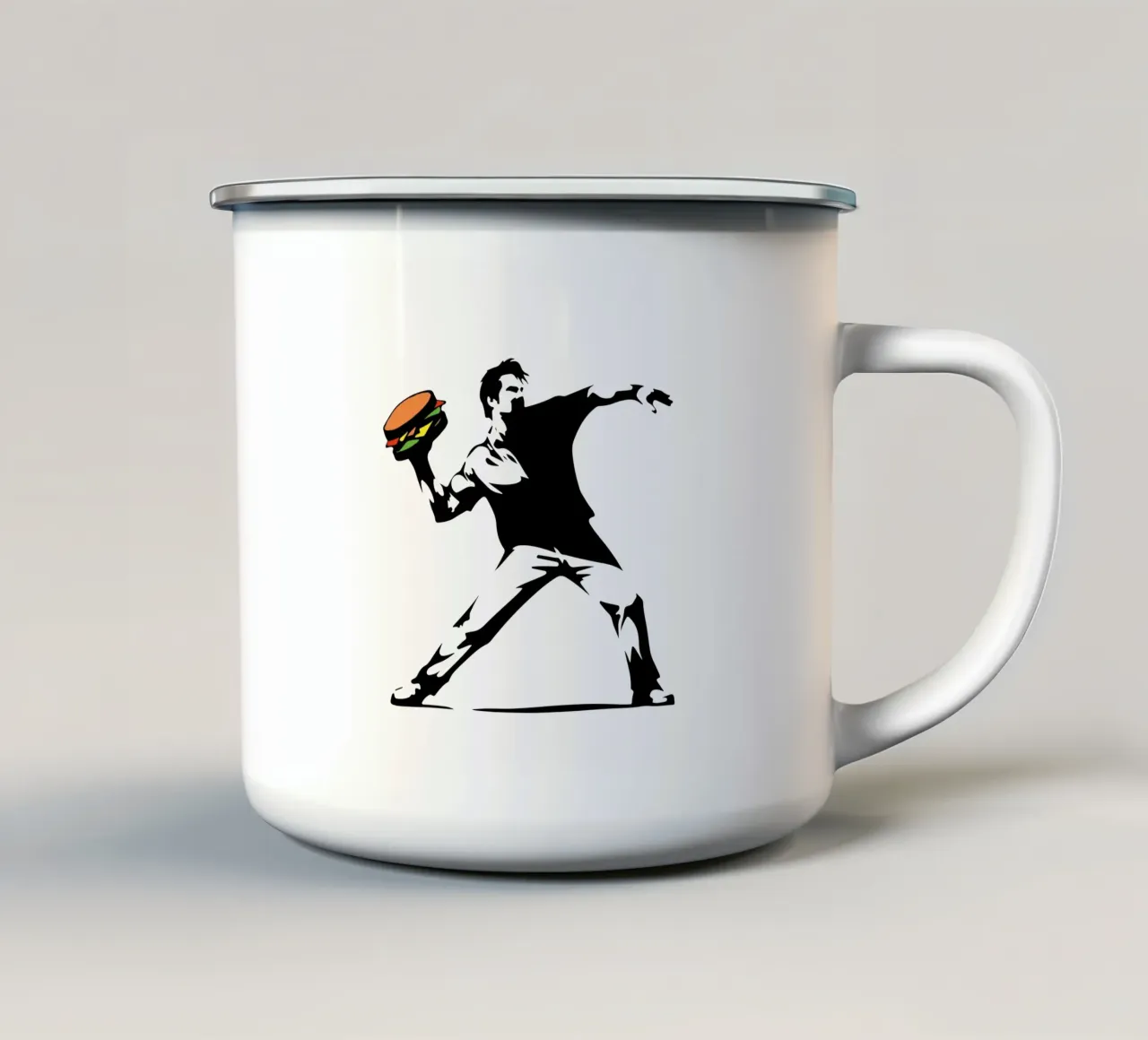 Amburgo Pop Art Burst tazza in smalto da TeeLab