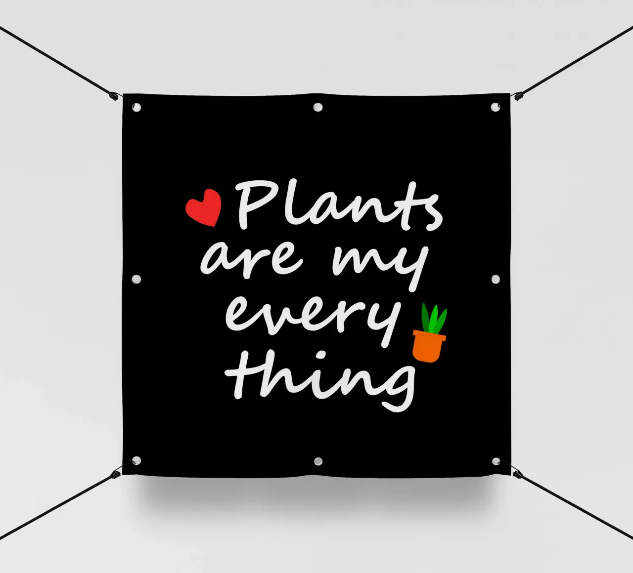 Plants are my everything telo in pvc da mygreenvalue