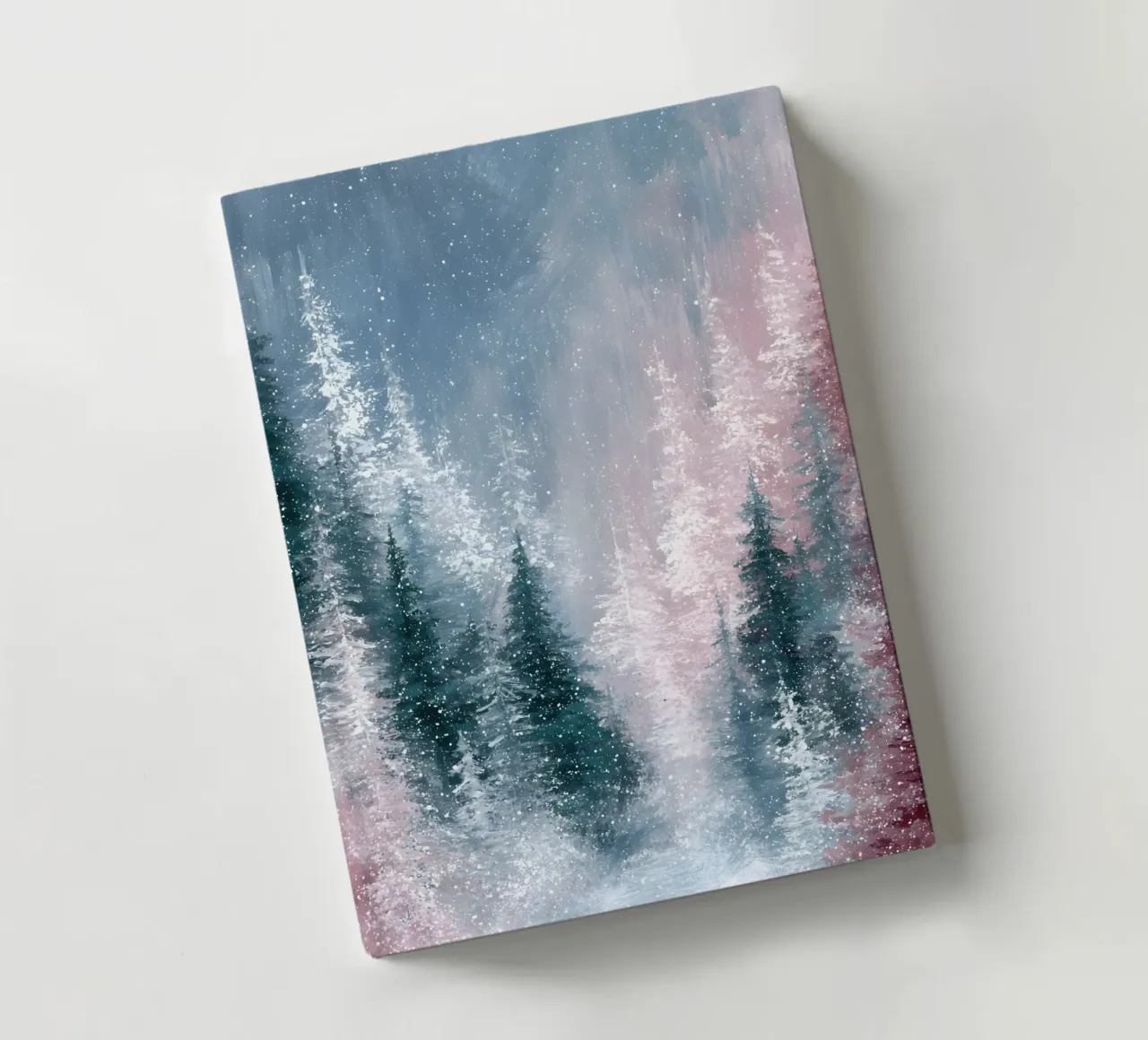 Frosted Pines notebook by velvetwinterstudio
