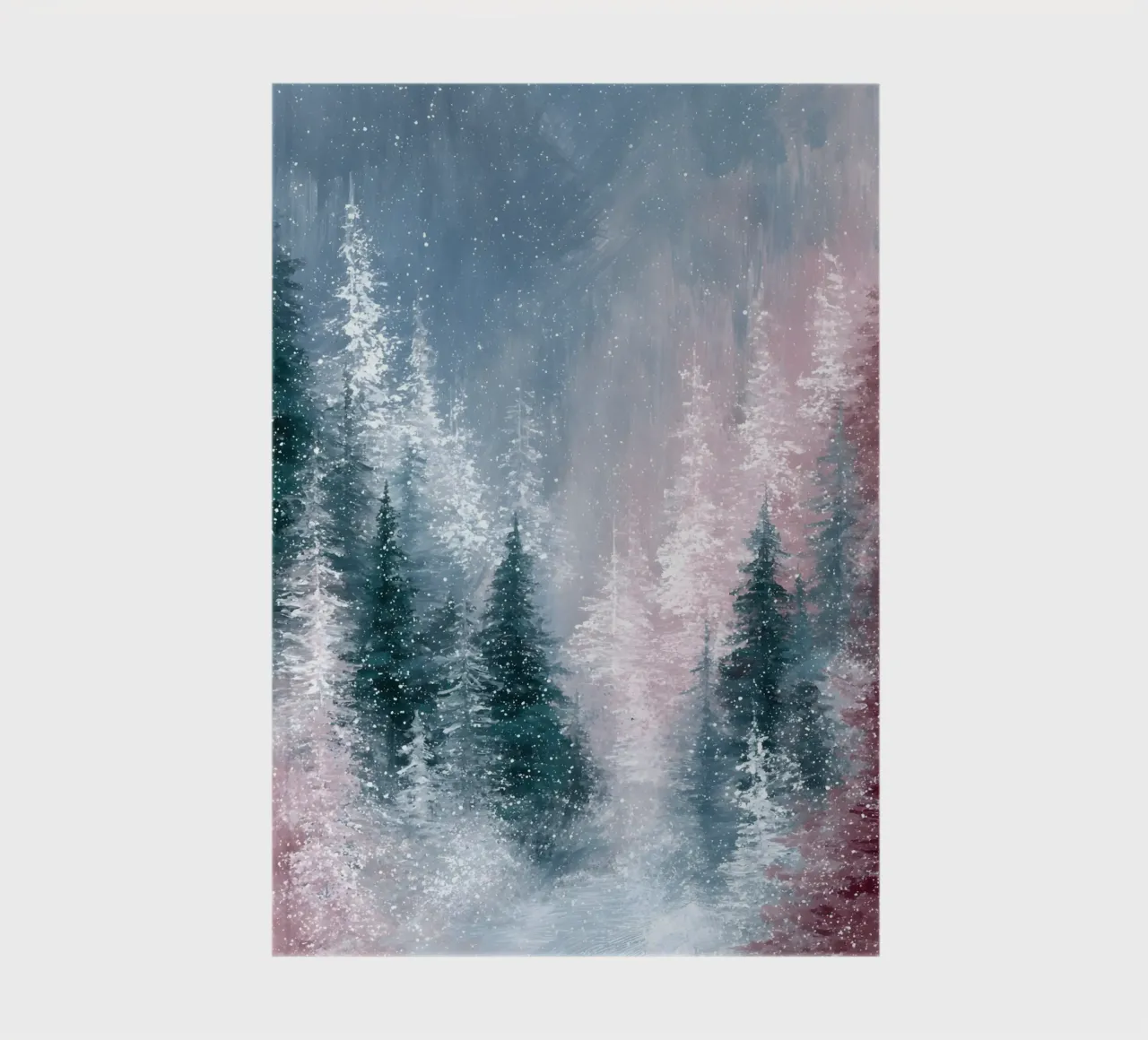 Frosted Pines notebook by velvetwinterstudio