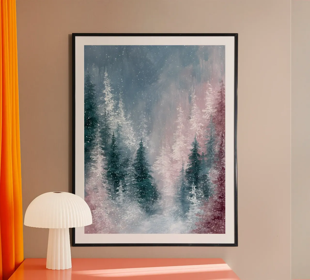 Frosted Pines poster da velvetwinterstudio