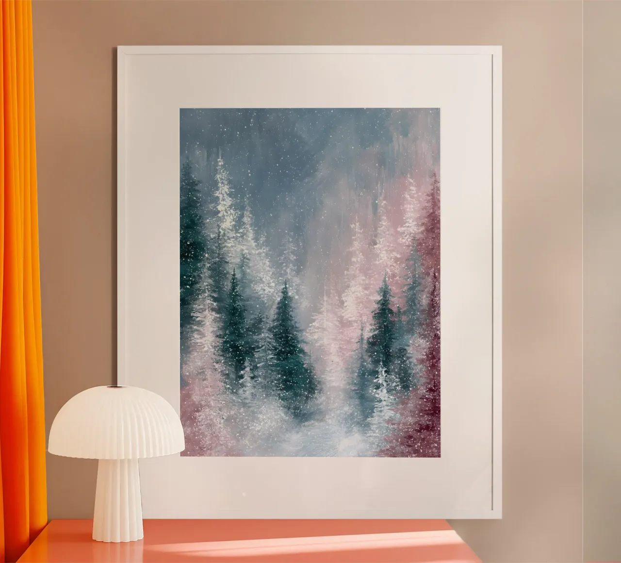 Frosted Pines poster da velvetwinterstudio