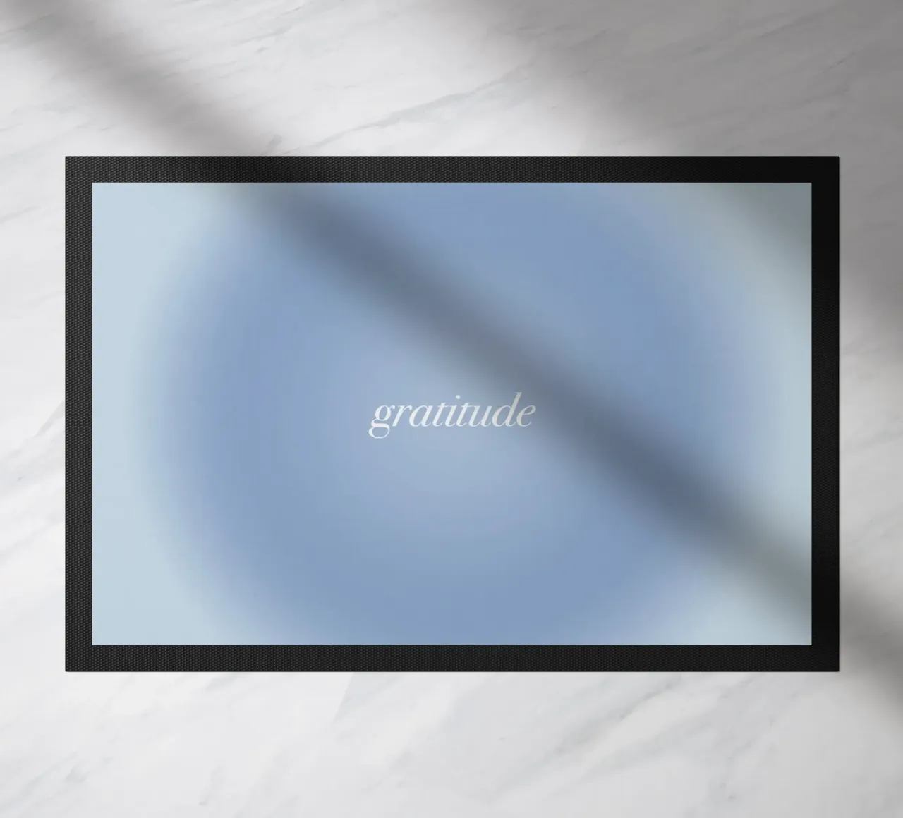 Gratitude doormat by kokoprint