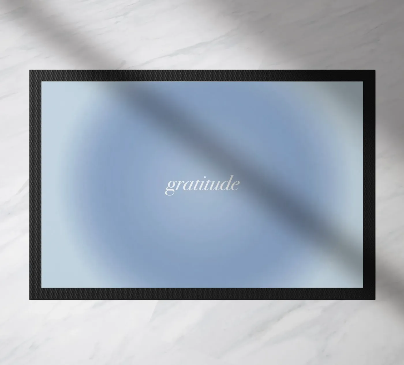 Gratitude doormat by kokoprint