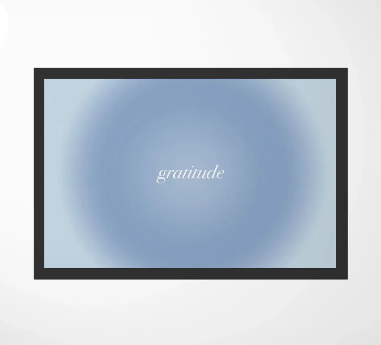 Gratitude doormat by kokoprint