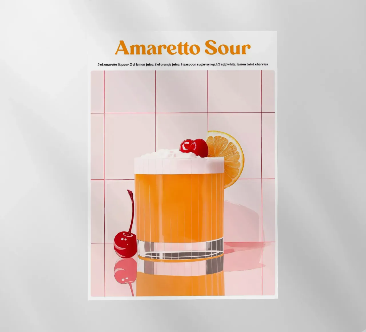 Boho Poster Club 1 Amaretto Sour pellicola backlit da Boho Print Collection