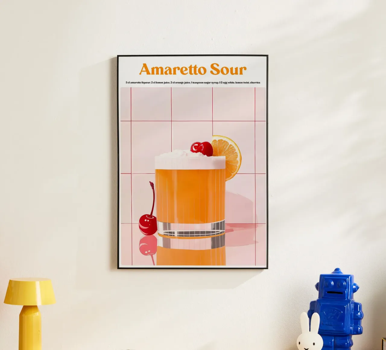 Boho Poster Club 1 Amaretto Sour alluminio dibond da Boho Print Collection