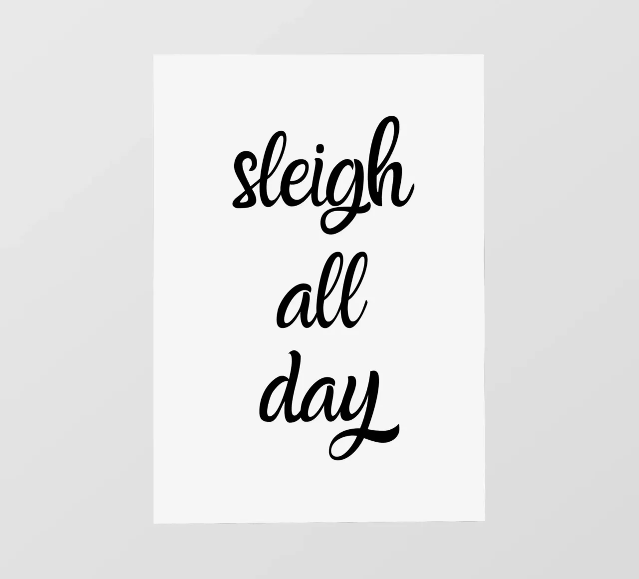 Sleigh all day telo in pvc da HolidaysCandyWalls