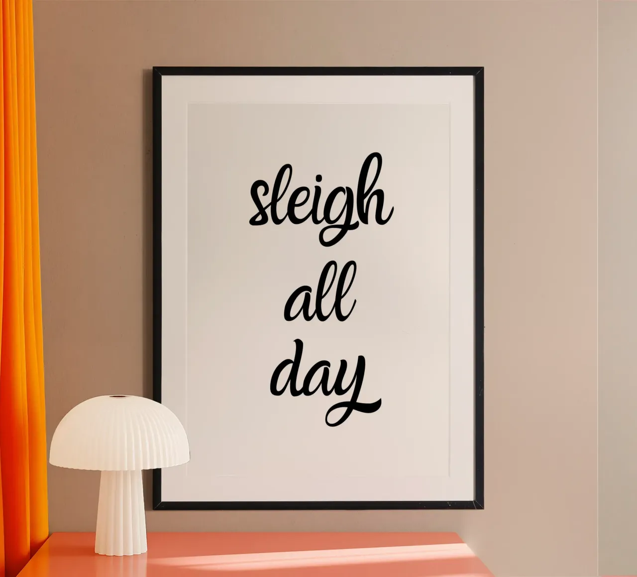 Sleigh all day carta hahnemühle da HolidaysCandyWalls