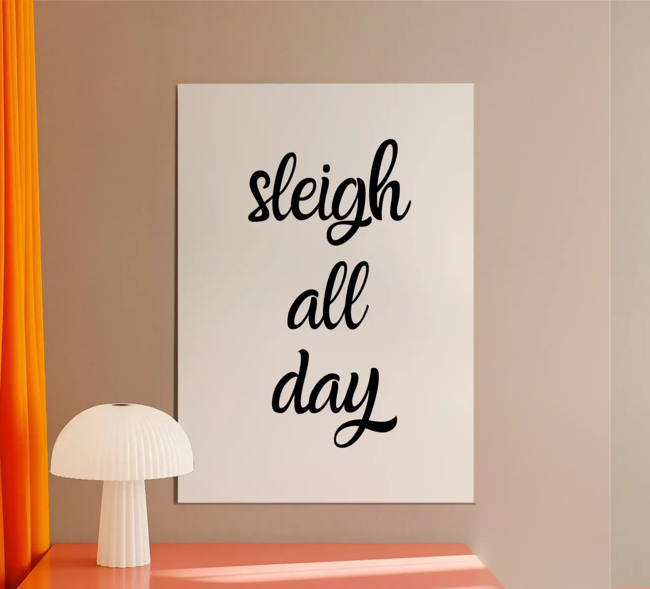 Sleigh all day carta hahnemühle da HolidaysCandyWalls