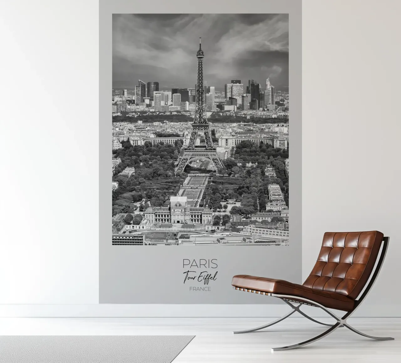 En point de mire : PARIS Vue sur la Tour Eiffel papier peint photo de Melanie Viola