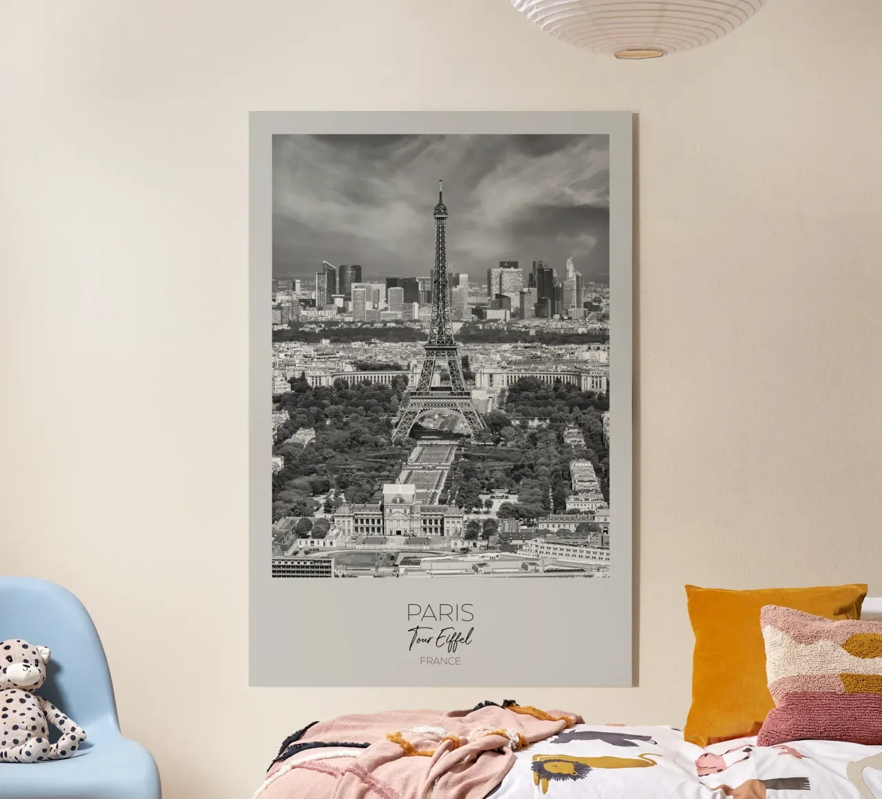 En point de mire : PARIS Vue sur la Tour Eiffel plexiglas de Melanie Viola