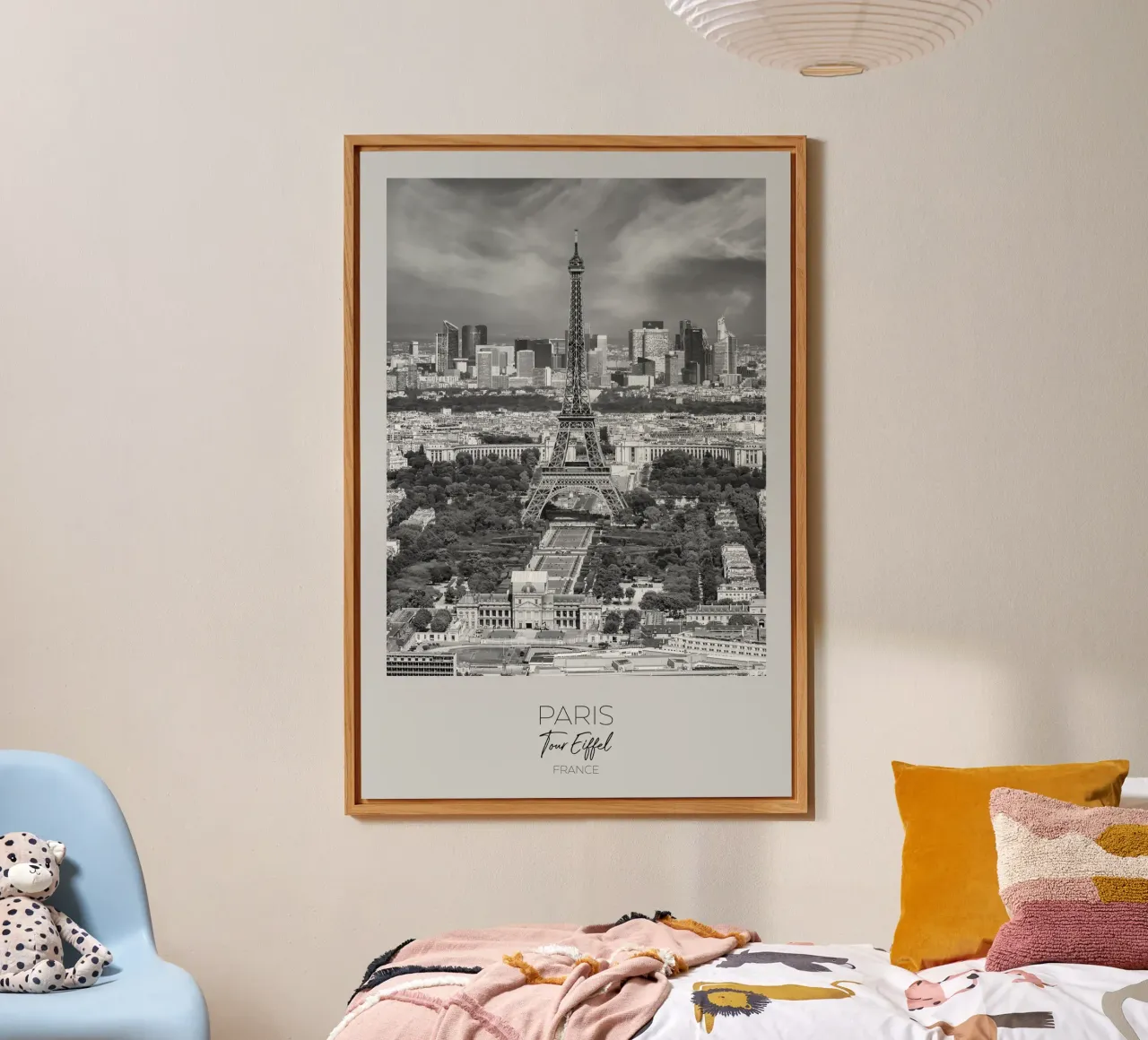Im Fokus: PARIS Blick auf Eiffelturm Alu-Dibond von Melanie Viola