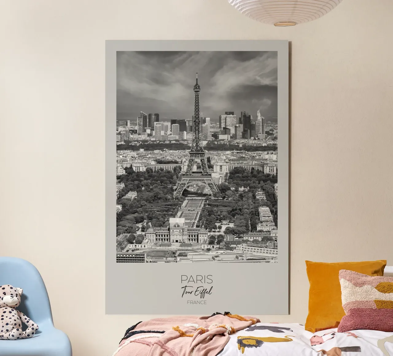 Im Fokus: PARIS Blick auf Eiffelturm Alu-Dibond von Melanie Viola