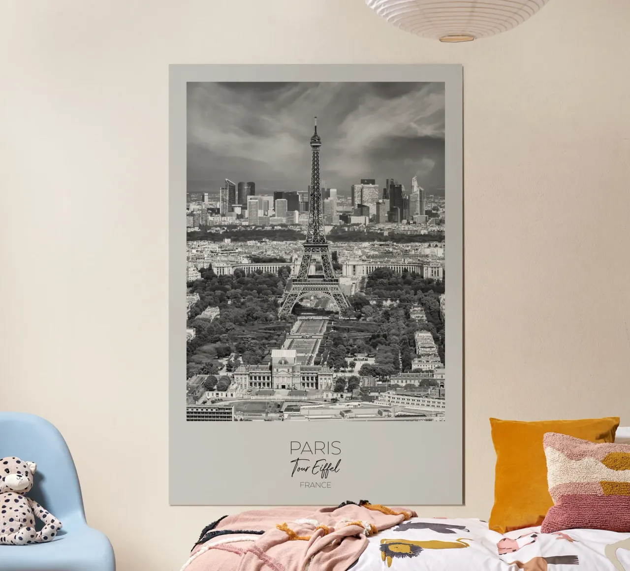 In primo piano: PARIGI Vista della Torre Eiffel poster da Melanie Viola