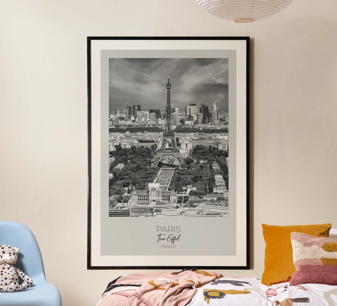 In primo piano: PARIGI Vista della Torre Eiffel poster da Melanie Viola