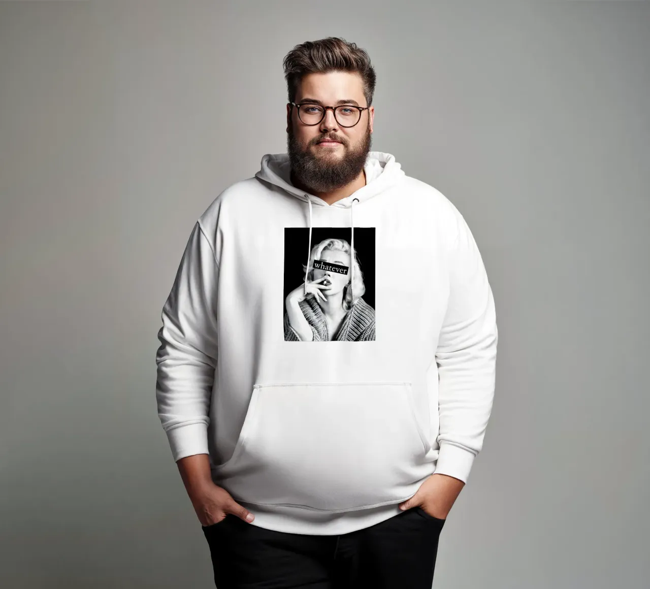 Quello che è di Marilyn felpa con cappuccio da Galery Vintage