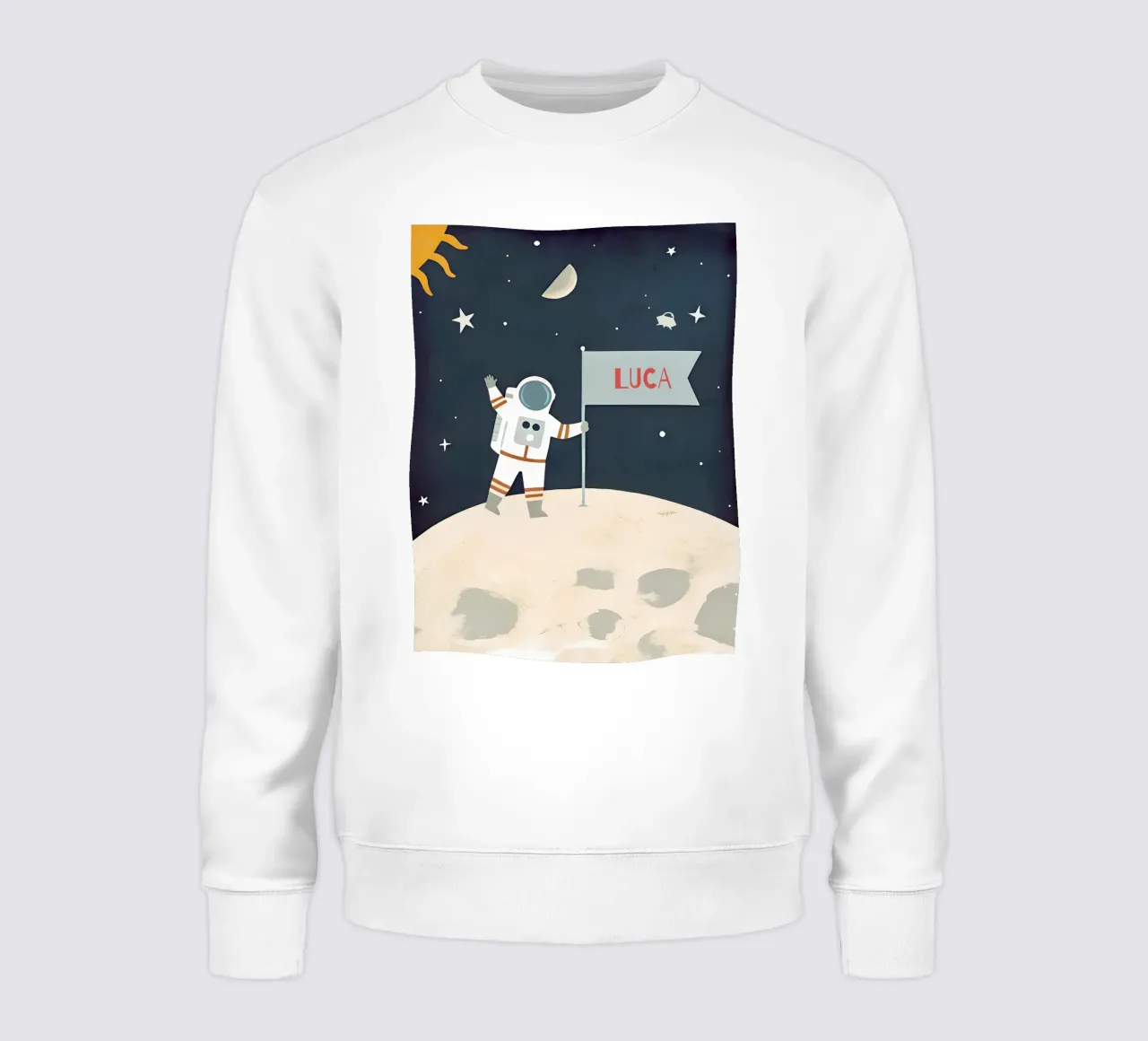 Children's poster space - With own name sweatshirt by FRAMELY
