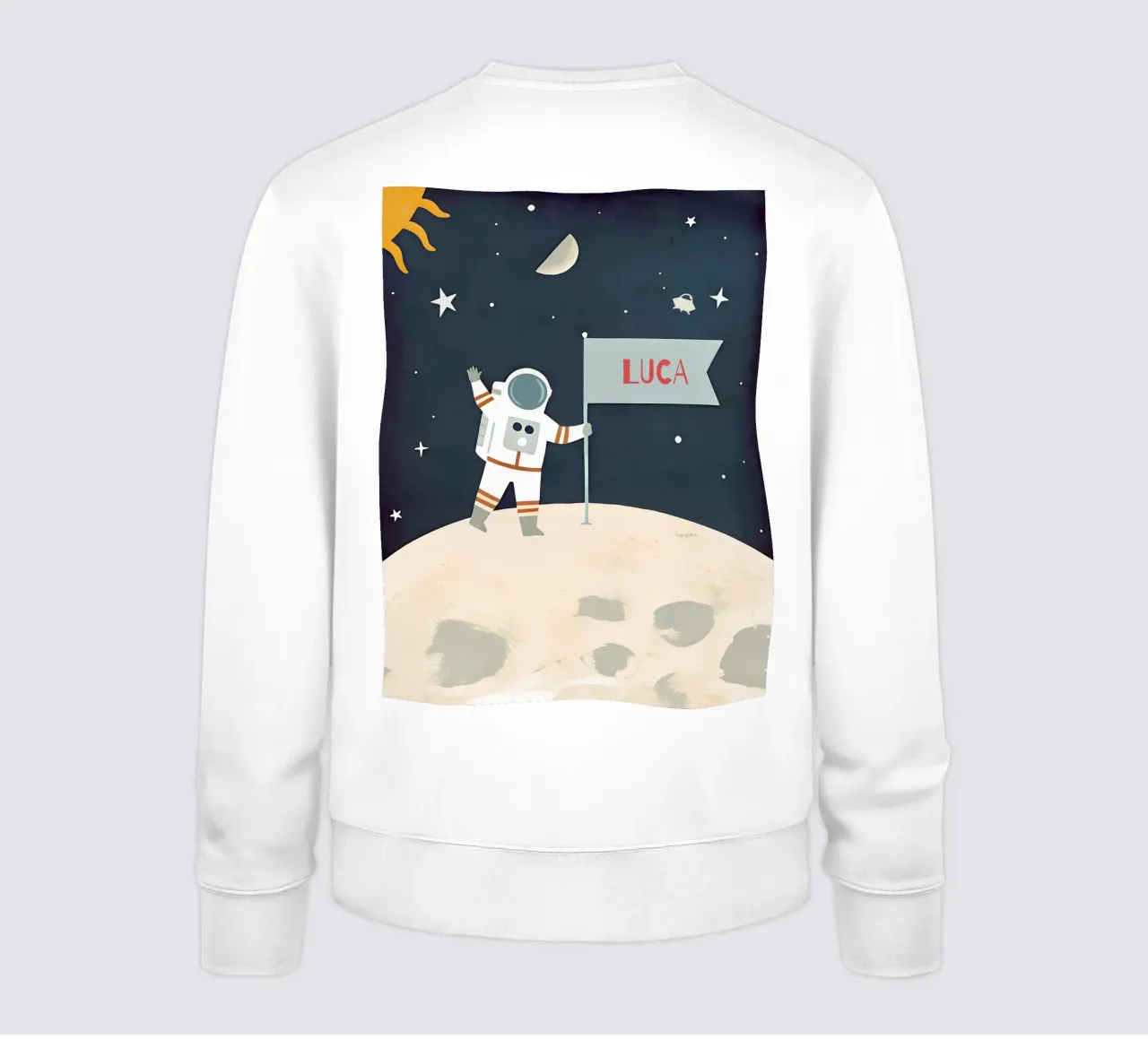 Children's poster space - With own name sweatshirt by FRAMELY