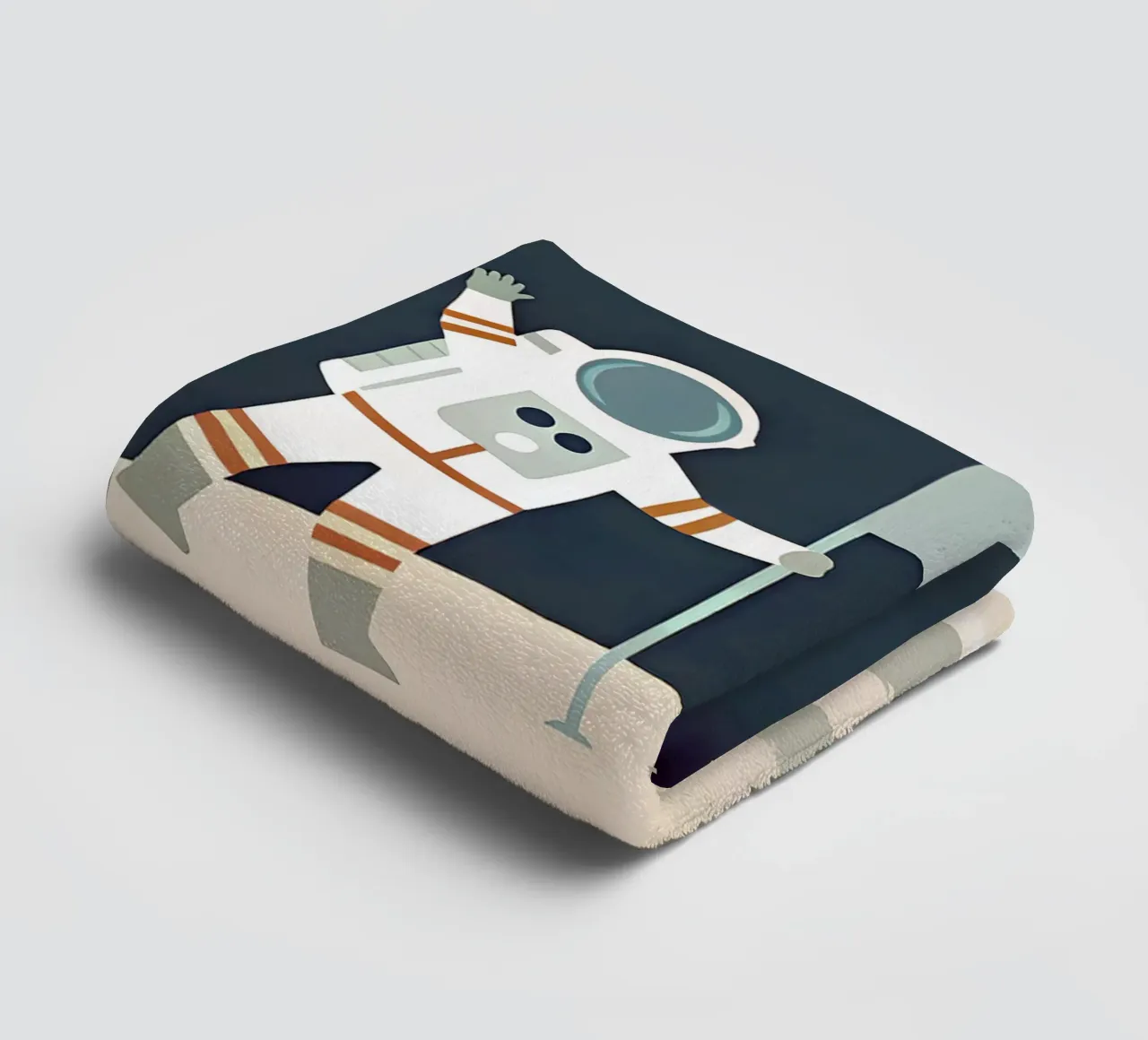 Poster Espace pour enfants - Avec son propre nom serviette de bain de FRAMELY