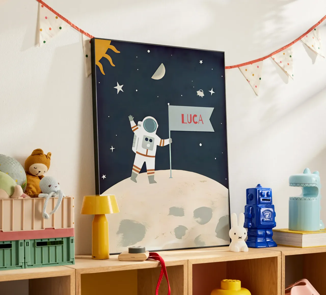 Children's poster space - With own name alu-dibond by FRAMELY
