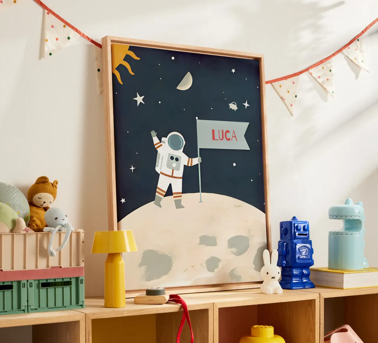 Children's poster space - With own name canvas by FRAMELY