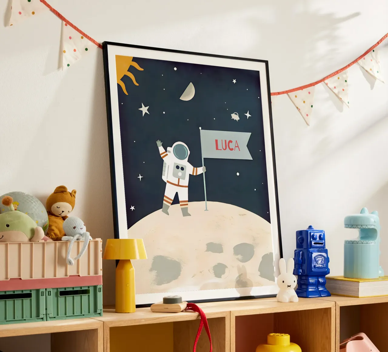 Children's poster space - With own name hahnemühle by FRAMELY
