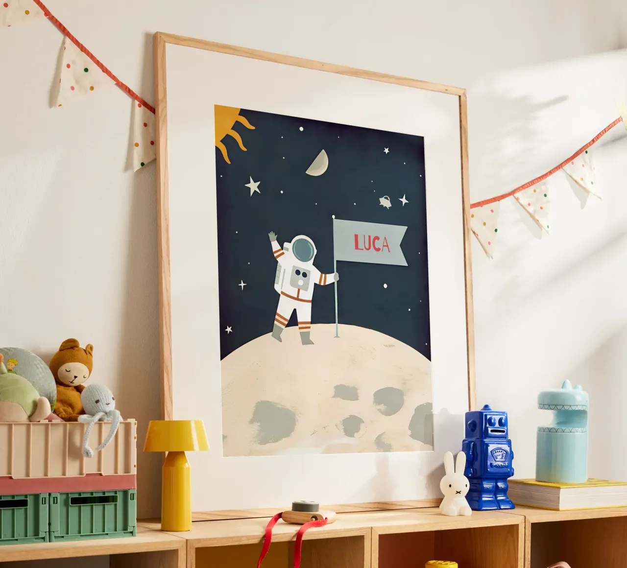 Children's poster space - With own name hahnemühle by FRAMELY