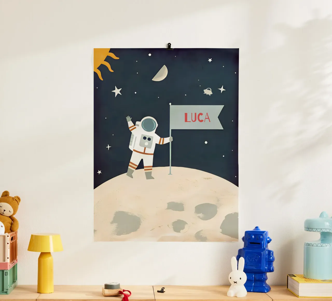 Children's poster space - With own name hahnemühle by FRAMELY