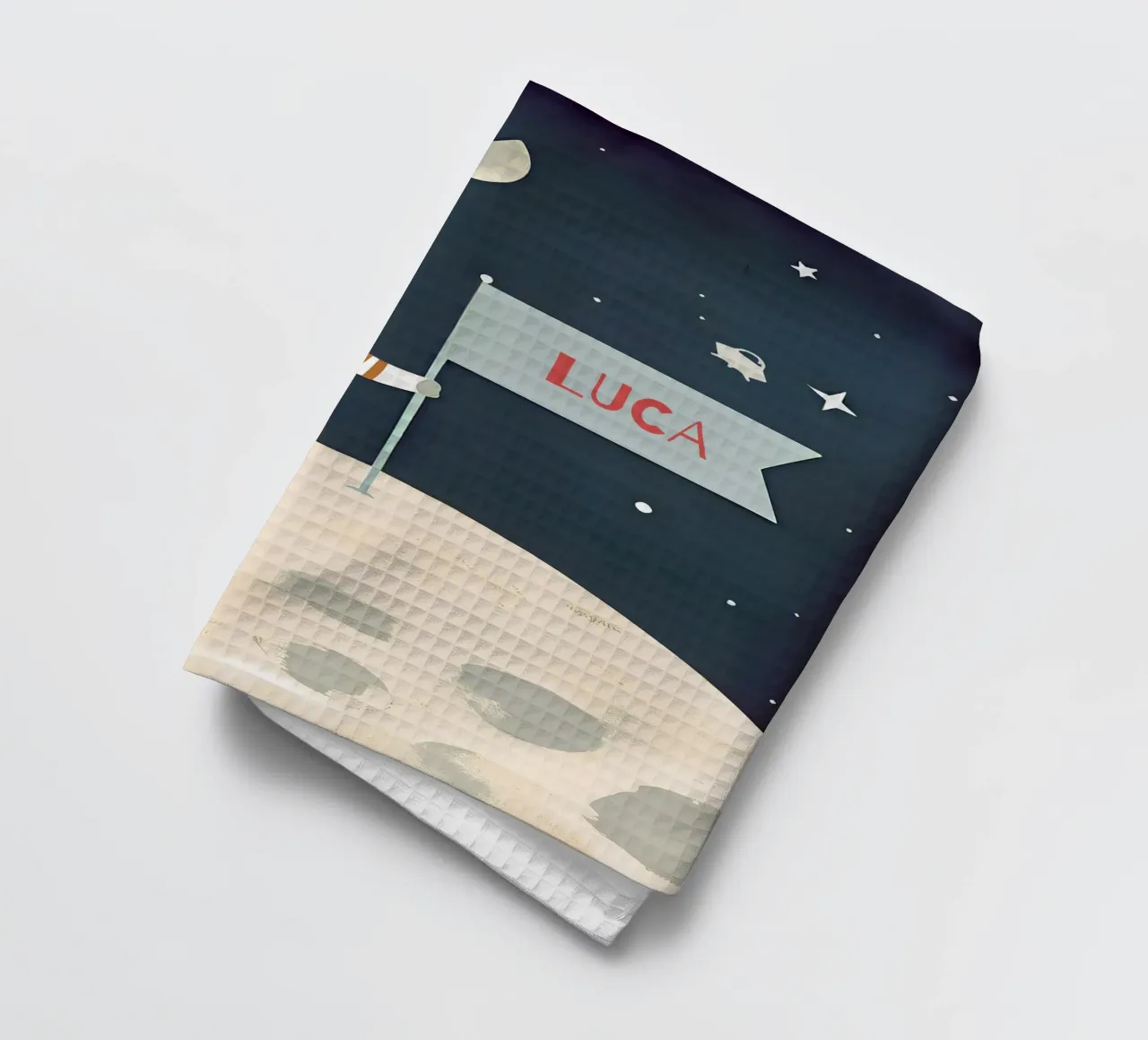 Children's poster space - With own name tea towel by FRAMELY