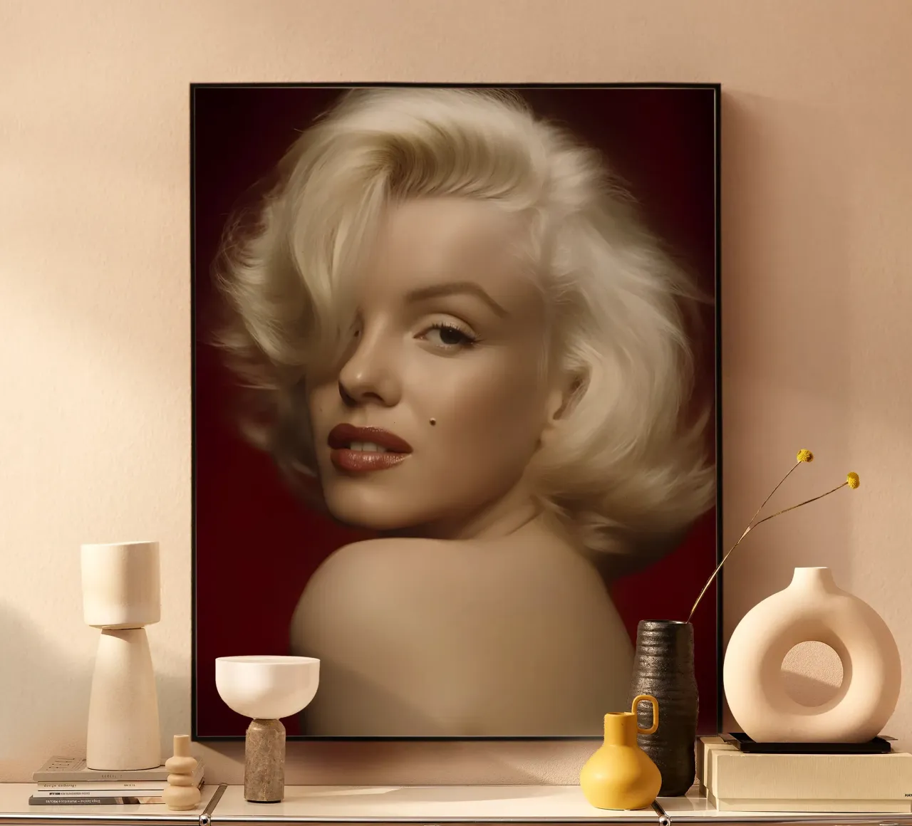 Glamour biondo alluminio dibond da Galery Vintage