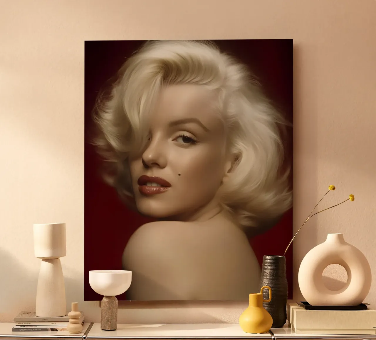 Glamour biondo alluminio dibond da Galery Vintage