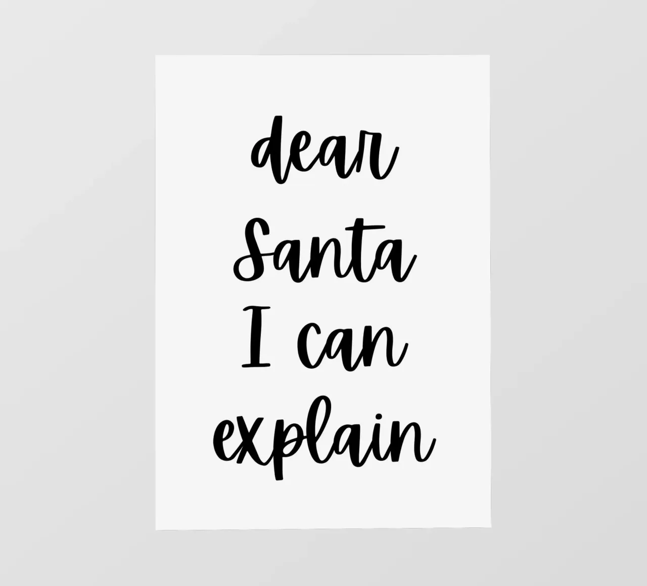 Dear Santa I can explain pellicola backlit da HolidaysCandyWalls