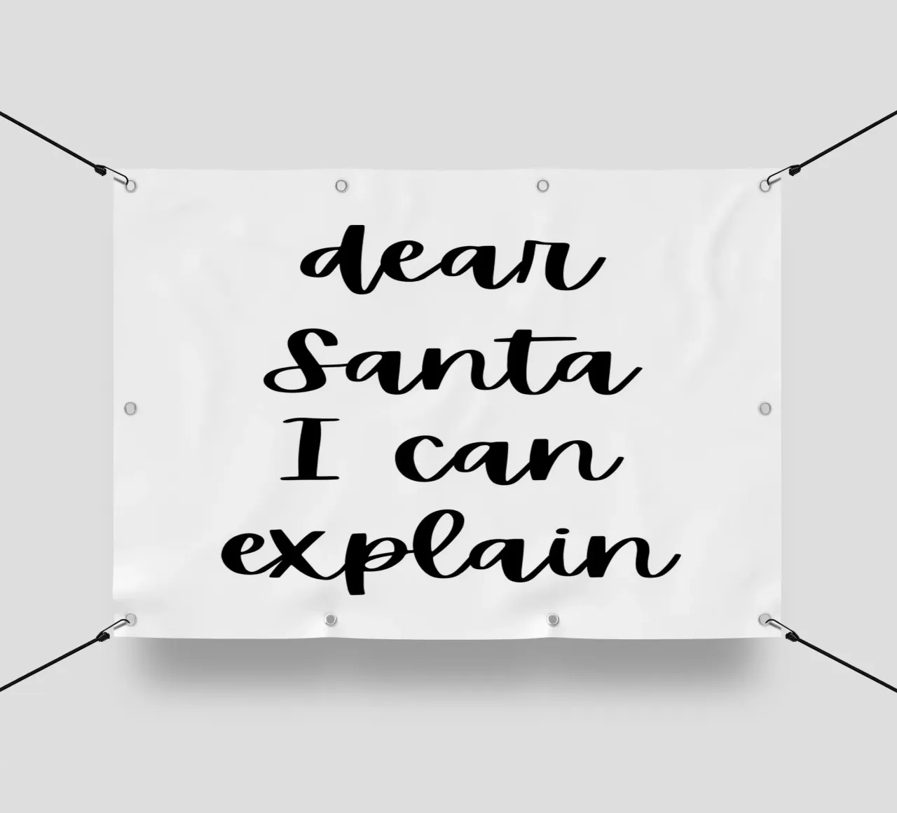 Dear Santa I can explain telo in pvc da HolidaysCandyWalls