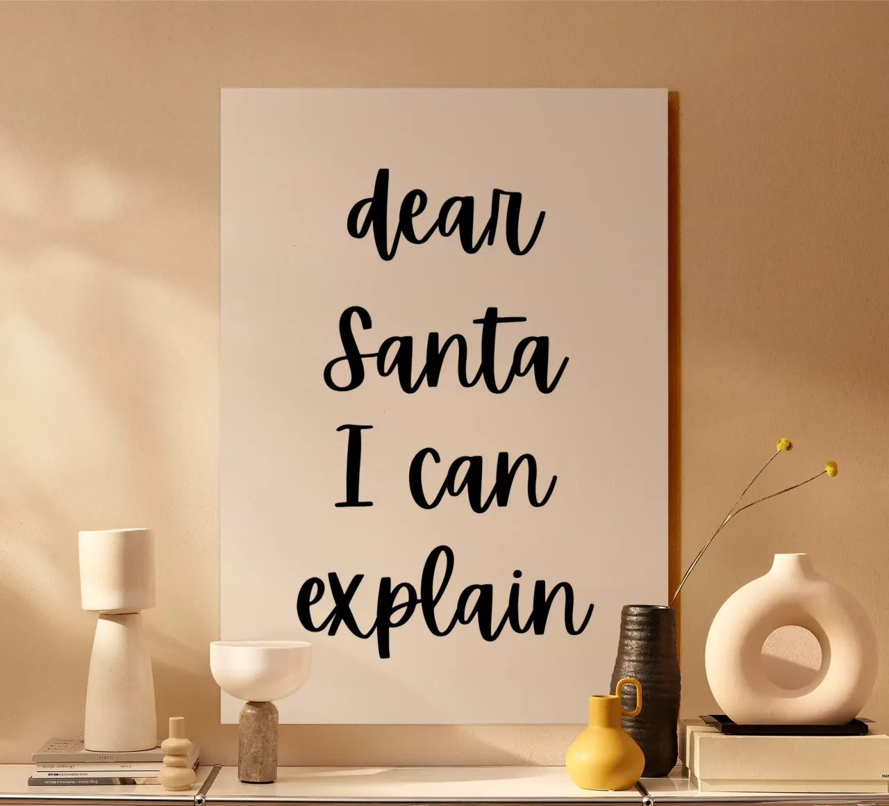 Dear Santa I can explain alluminio dibond da HolidaysCandyWalls