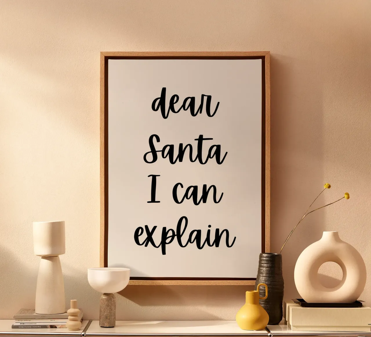 Dear Santa I can explain tela da HolidaysCandyWalls