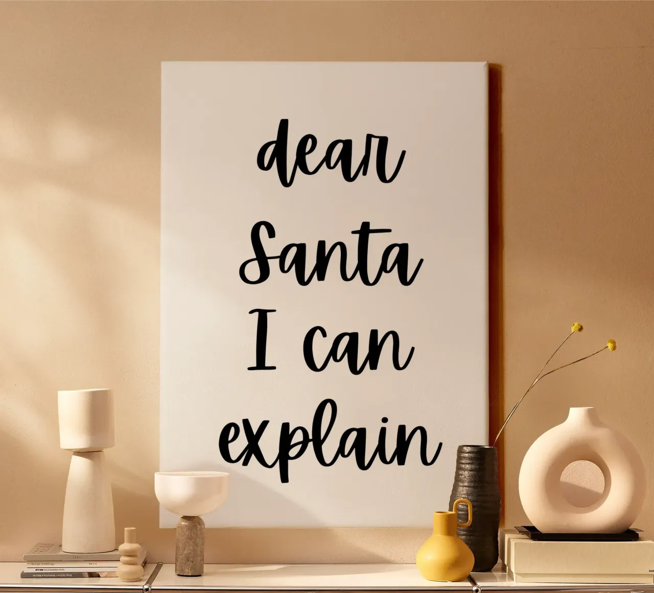 Dear Santa I can explain tela da HolidaysCandyWalls