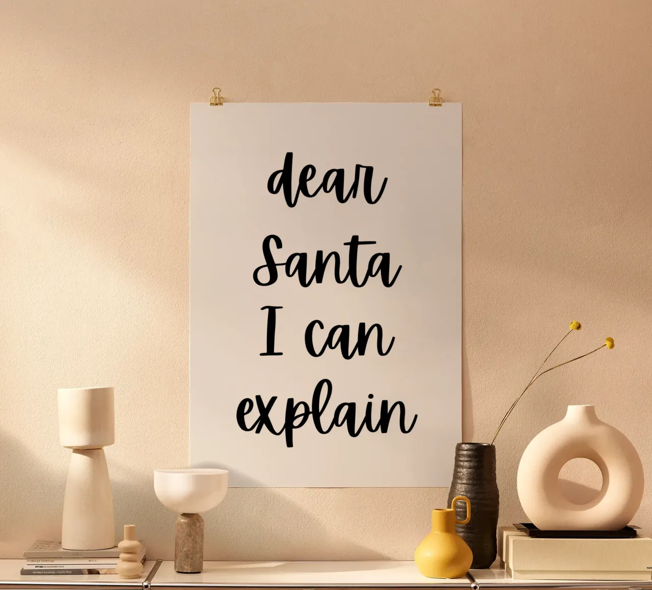 Dear Santa I can explain carta hahnemühle da HolidaysCandyWalls