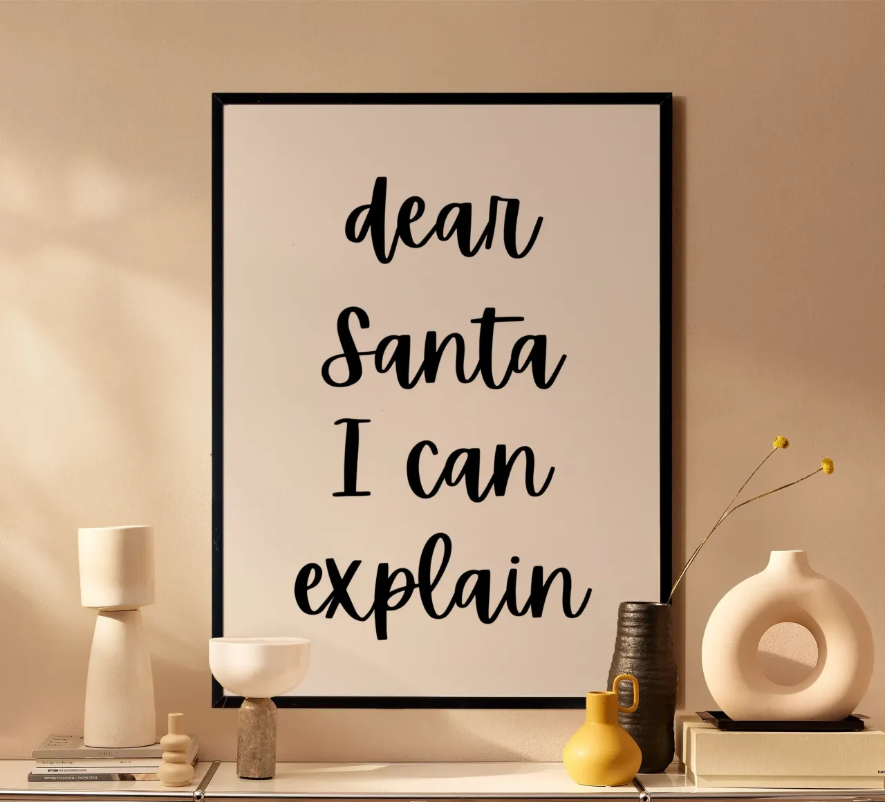 Dear Santa I can explain poster da HolidaysCandyWalls