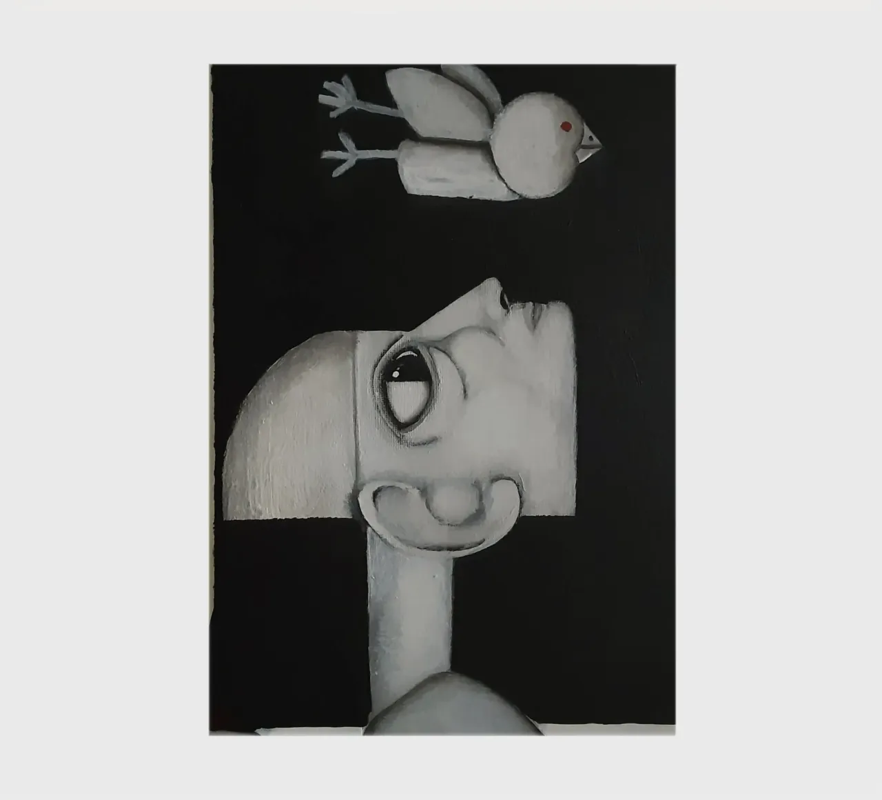 Man and Bird notebook by Leslie Greenrod