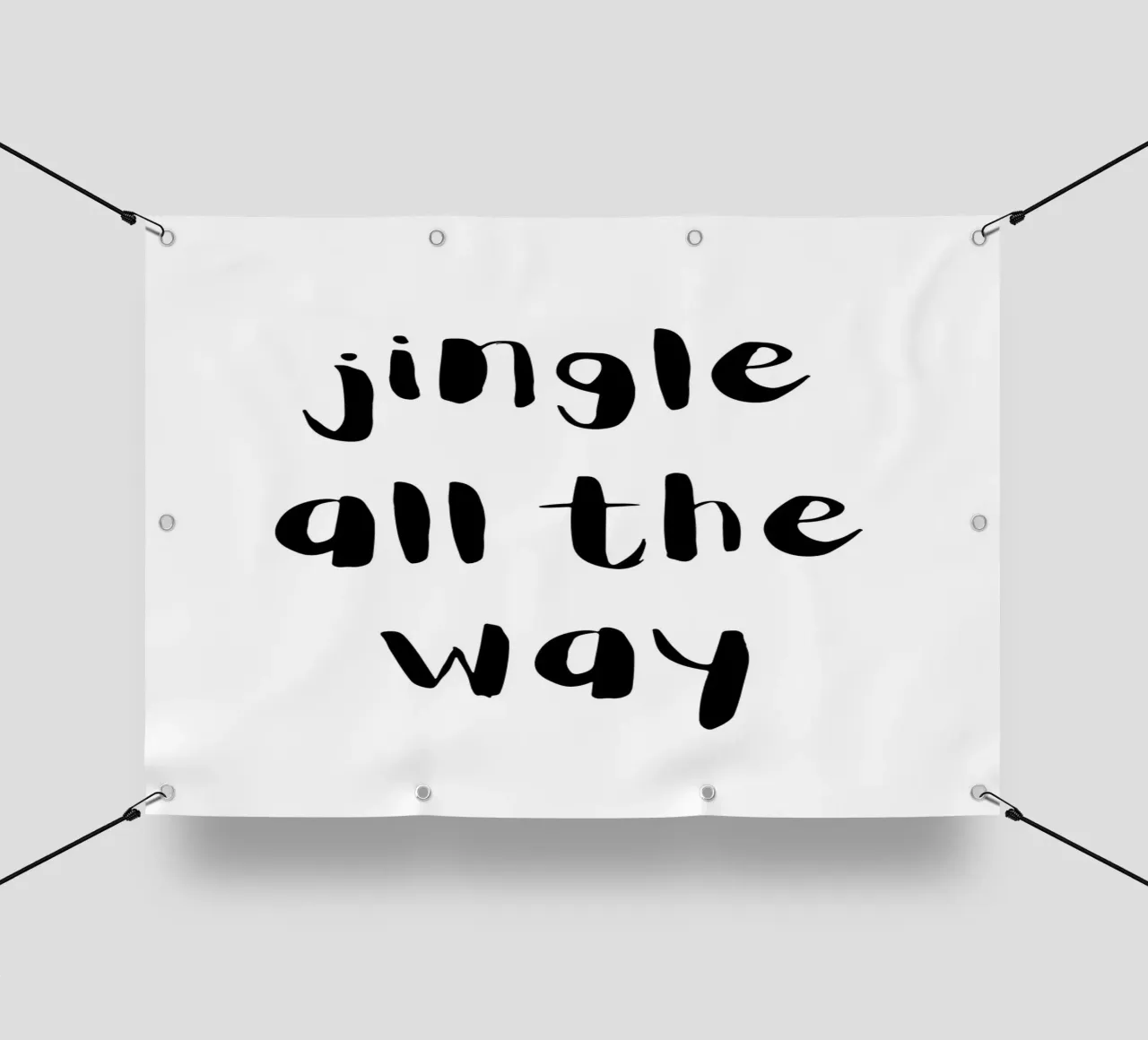 Jingle all the way telo in pvc da HolidaysCandyWalls
