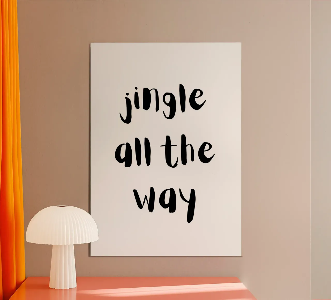 Jingle all the way hahnemühle van HolidaysCandyWalls