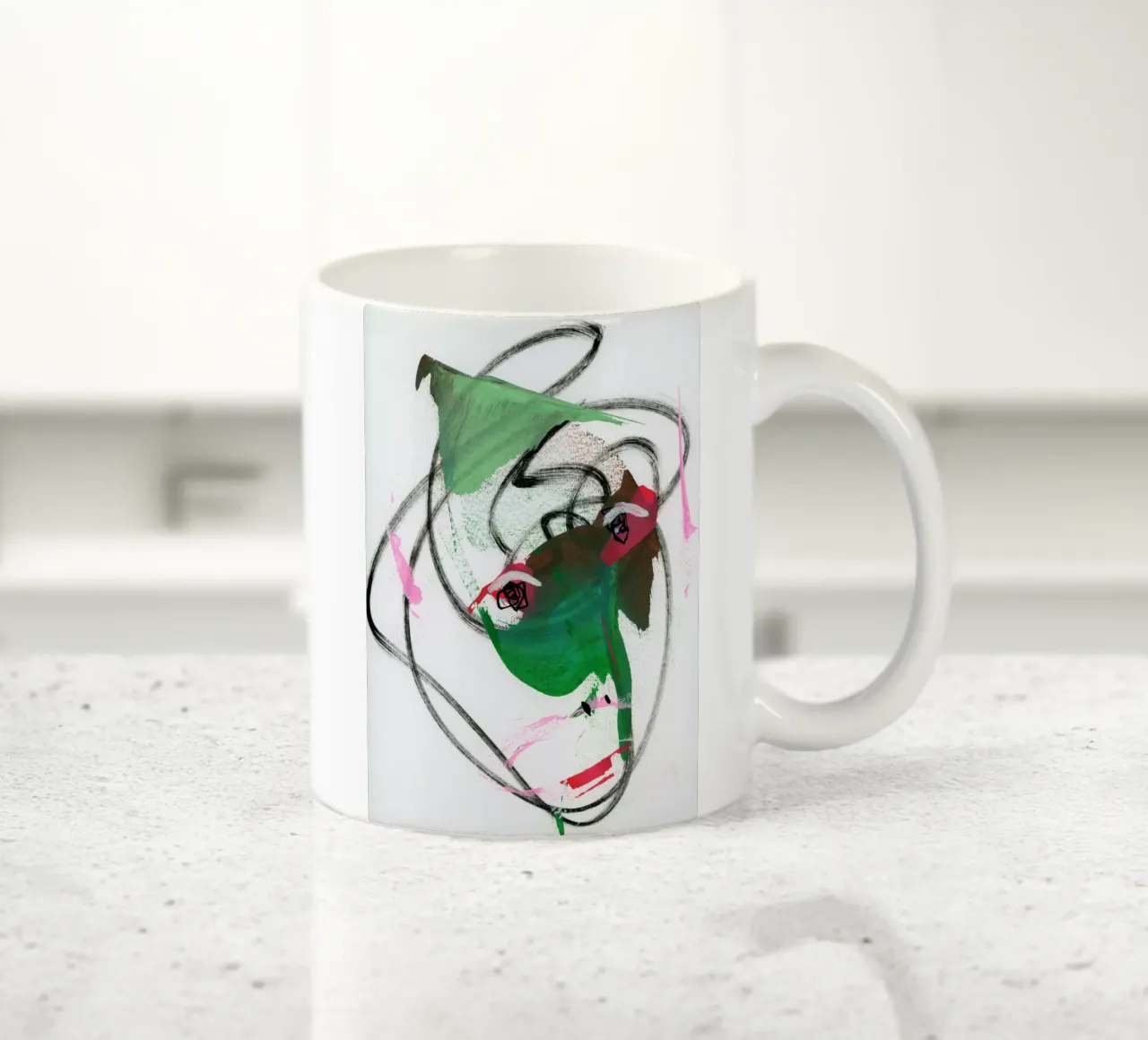 Mente piena 3 tazza in ceramica da gtobonart