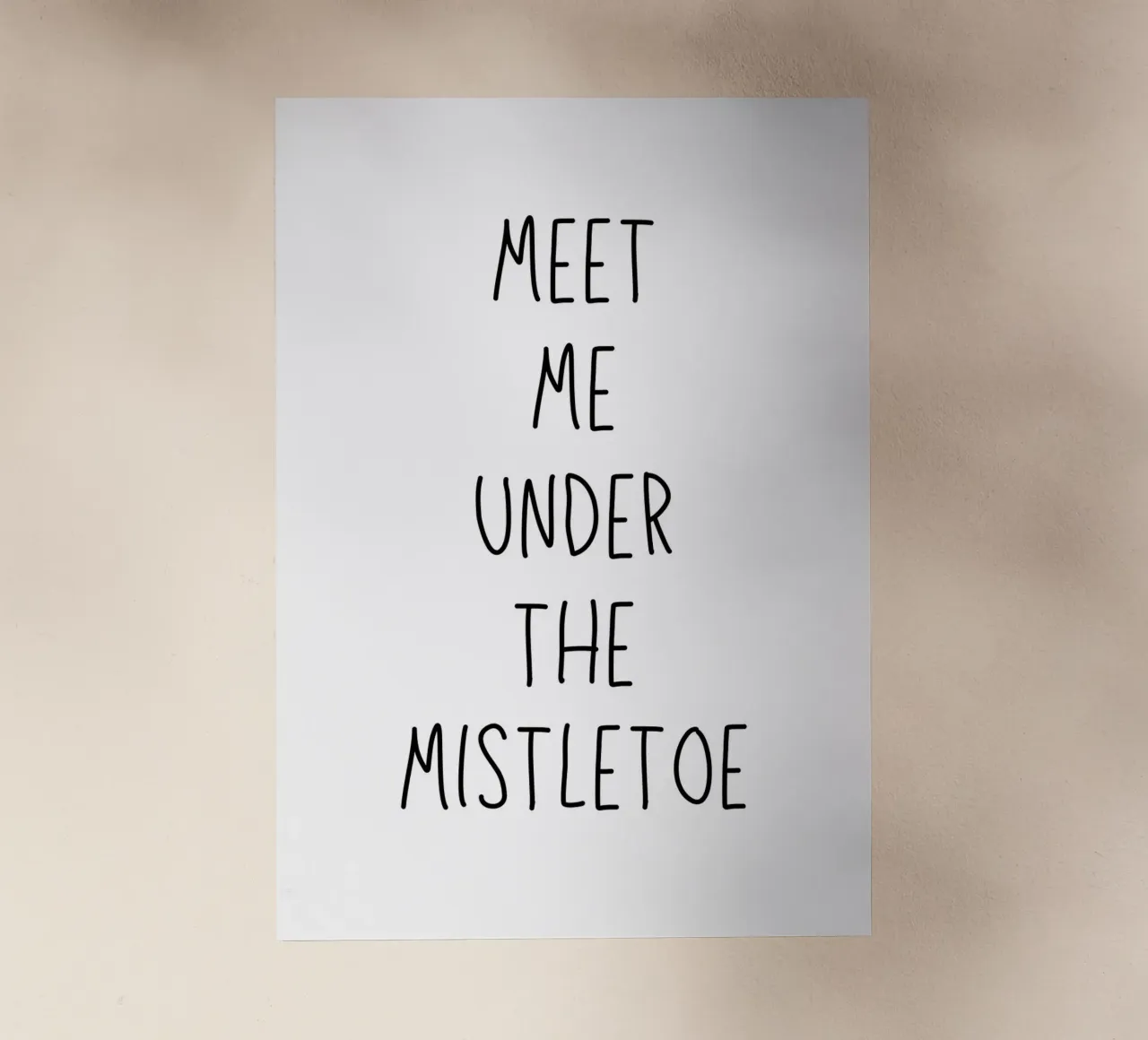 Meet me under the mistletoe pellicola backlit da HolidaysCandyWalls