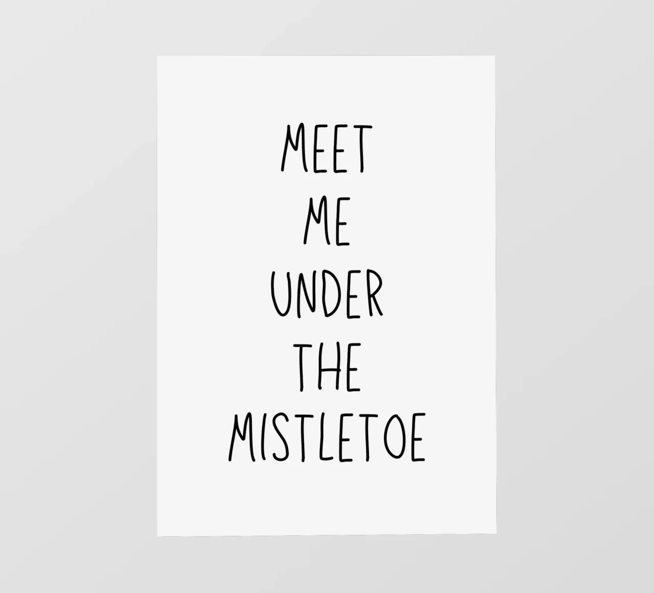 Meet me under the mistletoe pellicola backlit da HolidaysCandyWalls