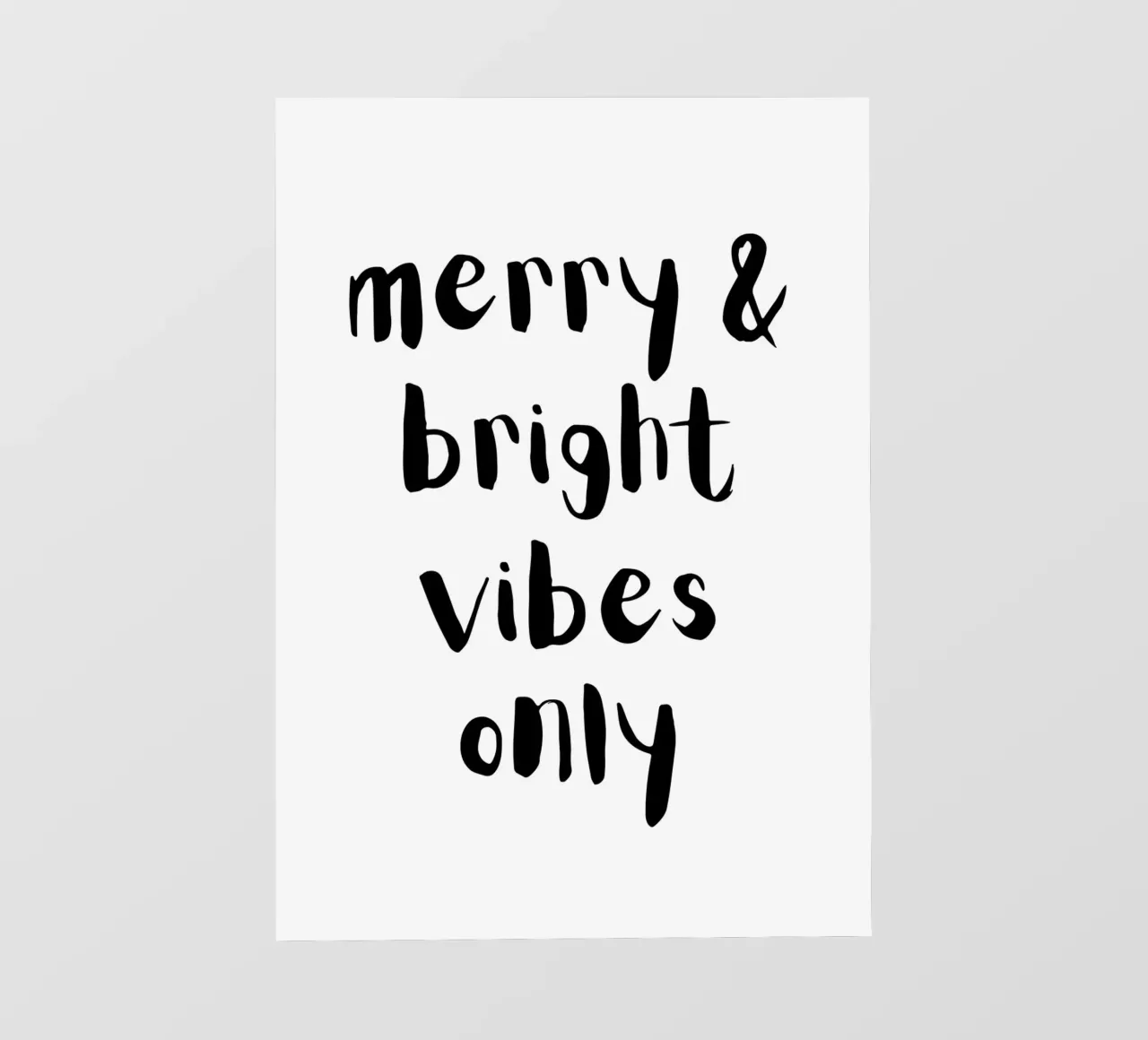 Merry & bright vibes only telo in pvc da HolidaysCandyWalls