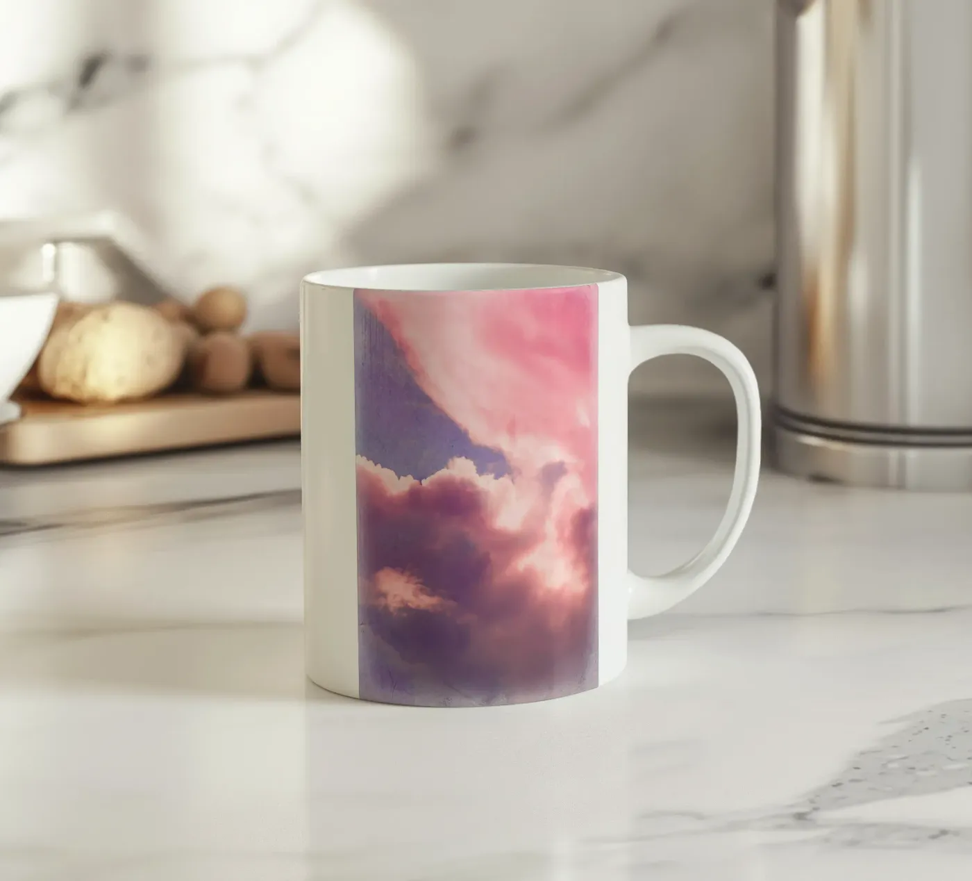 Sweet Clouds ceramic mug by Eva Nev Photography